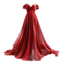 A gown dress isolated on transparent background png