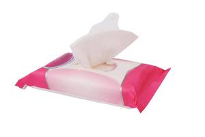 Tissue box on white photo