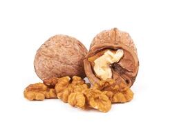 walnuts on white photo