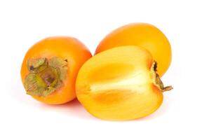 Persimmon fruit on white photo