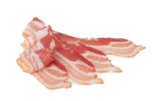 Fresh raw bacon photo