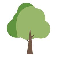 bosque arboles naturaleza icono en plano estilo, verde árbol icono. vector