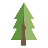 pino árbol ilustración, árbol icono. Navidad arboles vector