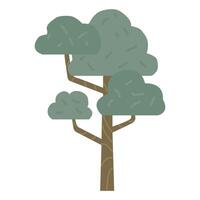 árbol ilustración. árbol con follaje aislado icono diseño vector