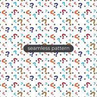 question mark design background with seamless patern style vector
