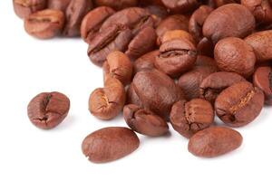 coffee beans on white photo