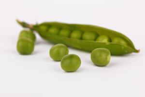 green pea on white photo