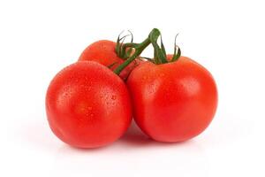 tomates en blanco foto