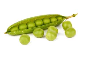 green pea on white photo