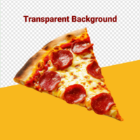 delicioso horneado Pizza rebanada transparente antecedentes psd