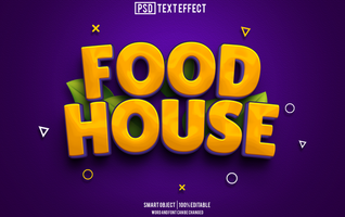 mat hus text effekt, font redigerbar, typografi, 3d text psd