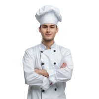 un Cocinando cocinero aislado en transparente antecedentes png