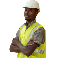 A Construction Worker Isolated on Transparent Background png