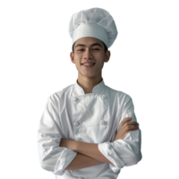 A cooking chef isolated on transparent background png