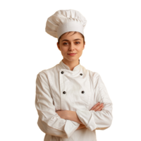 A cooking chef isolated on transparent background png