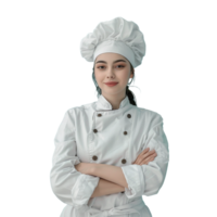 A cooking chef isolated on transparent background png