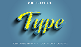 Text effect design psd