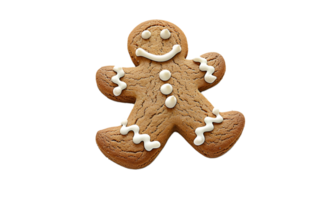 Variety of Gingerbread Men Cookies Isolated with Clipping Path png