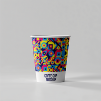 moderno café taza Bosquejo diseño psd