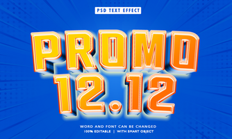 Promo 12 12 Editable Text Effects psd