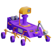 Mars rover 3d geven illustratie voor infographic png