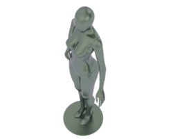 femelle mannequin entier isolé sur Contexte. 3d le rendu - illustration png