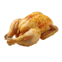 whole raw chicken isolated on transparent background , png