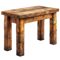di legno scrivania mobilia ,di legno tavolo isolato su trasparente sfondo , png