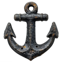 steel anchor isolated on transparent background , png