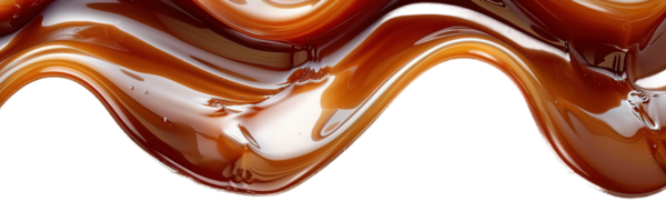 melted caramel isolated on transparent background ,melted caramel effect , png