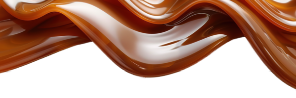 melted caramel isolated on transparent background ,melted caramel effect , png