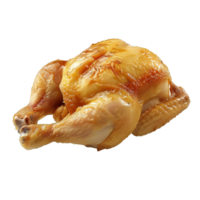 whole raw chicken isolated on transparent background , png