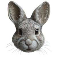 de face vue lapin masque isolé sur transparent Contexte , png