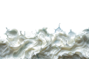 milk wave ,splashes of white milk isolated on transparent background , png