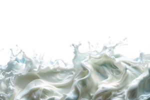 milk wave ,splashes of white milk isolated on transparent background , png