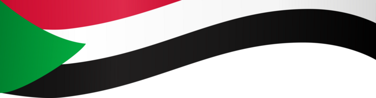 Sudan Flagge Welle png