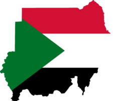 Sudan map flag png