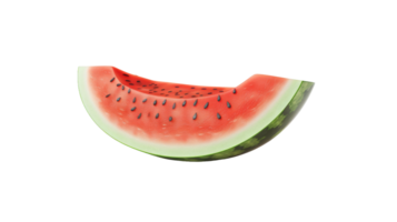 Hyper-Realistic Watermelon Isolated Perfection on the transparent background, Format png