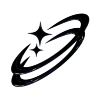 3d cromada roxa sabre ano 2000 elemento png