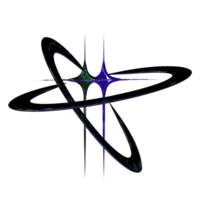 3d cromada roxa sabre ano 2000 elemento png