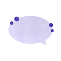 Cute Blueberry Purple Speech Bubble Paper Textured Text Bubble Dialogue Bubble Blank Bubble Message Box Bubble Speak Bubble Concept Bubble Chat Bubble Blank Note Memo png