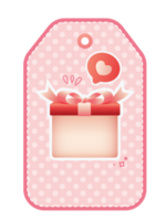 Valentines day label templates png