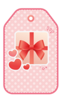 Valentines day label templates png