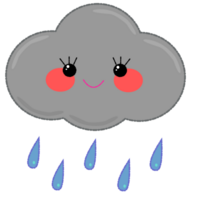 wolk en regen png