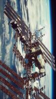 International Space Station. Elements of this image furnished by NASA video