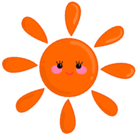 funny sun cartoon png