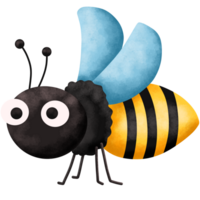 Bee cute watercolor insect png