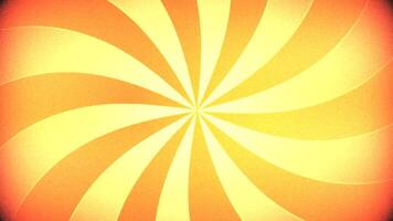 Trendy retro summer sunburst cartoon style animation. Vintage hippy grunge style background with added noise and grain. Full HD and looping. video