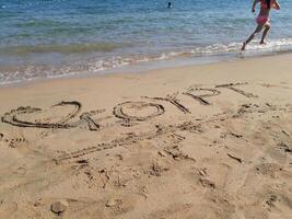 Egypt Beach Sand View in summer photo