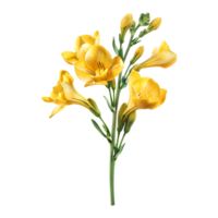 Freesia Flower on Transparent Background png